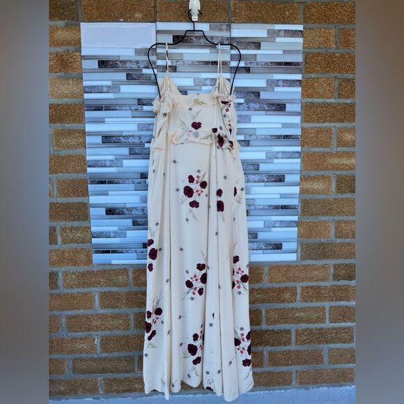 JOIE CASSIEL RUFFLED FLORAL MAXI DRESS SIZE 10 - Picture 9 of 16